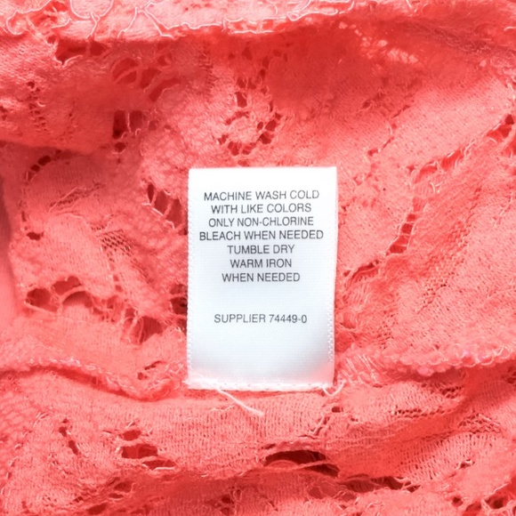 JCP Boutique Lace Back T-shirt Plus Size 3X - Picture 5 of 5